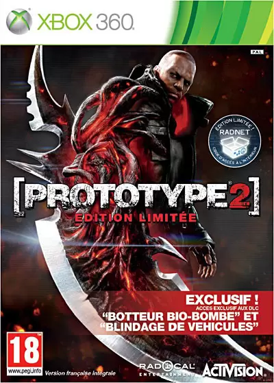 Jeux XBOX 360 - Prototype 2 limited edition