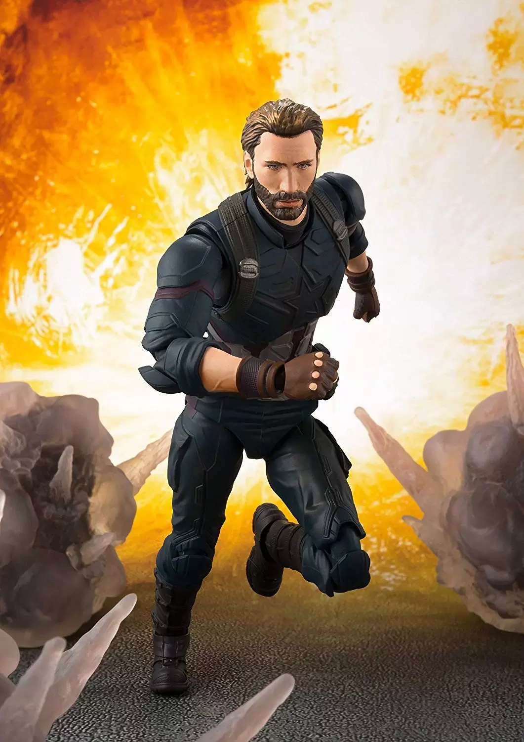 S.H. Figuarts Marvel - Captain America & Tamashii Effect Explosion