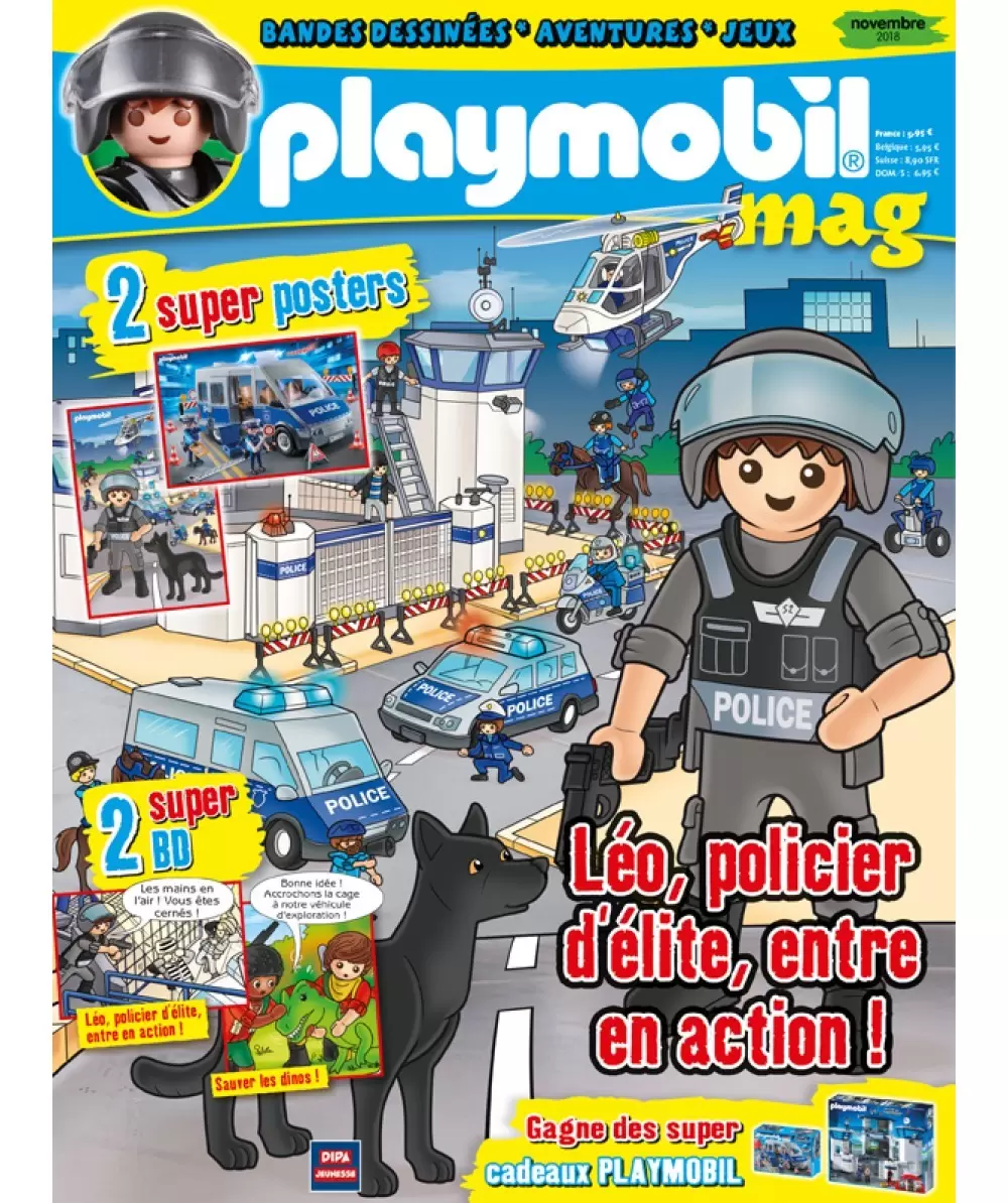 Playmobil Magazine - Léo, policier d\'élite, entre en action