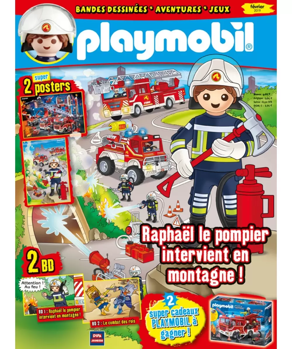 Playmobil Magazine - Raphaël le pompier intervient en montagne