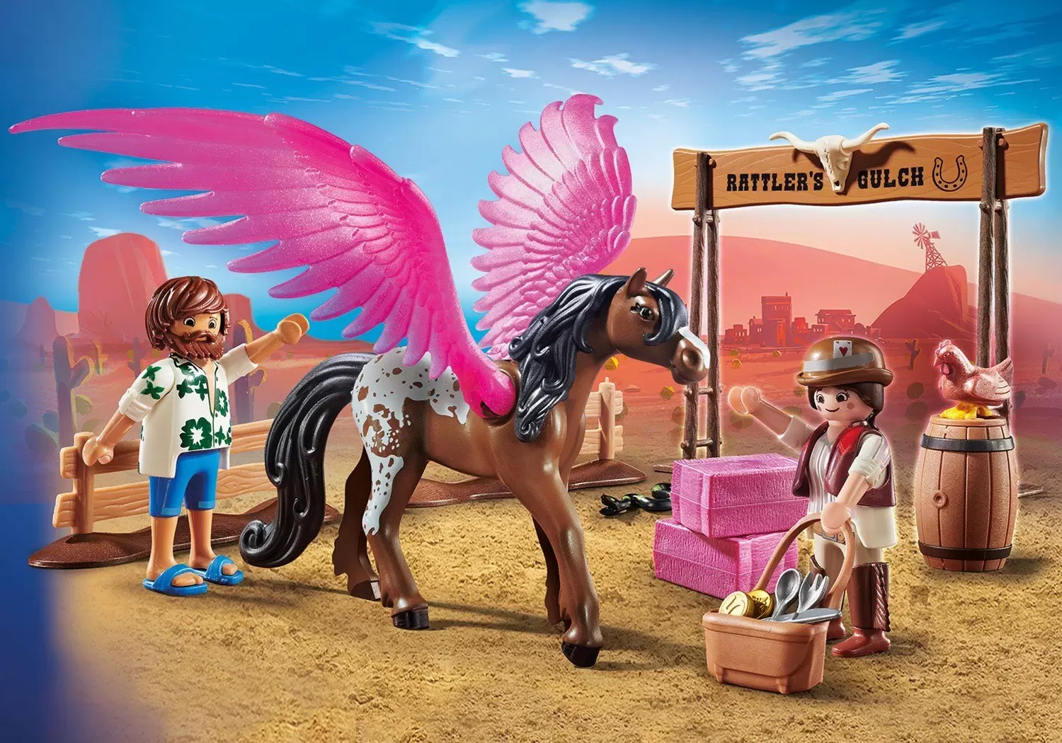 Playmobil : The Movie - Marla and Del with Flying Horse