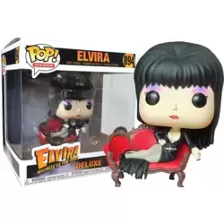 Elvira Mistress Of The Dark - Elvira on Couch