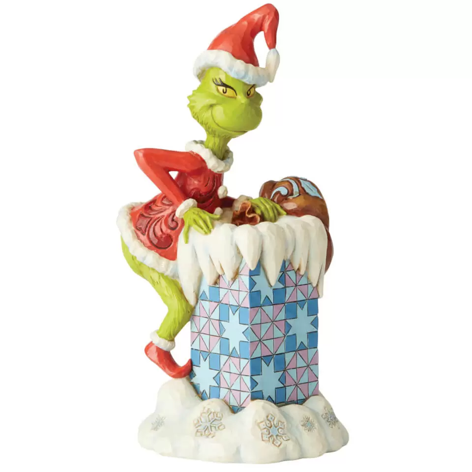 Dr Seuss by Jim Shore - Grinch Climbing into Chimney
