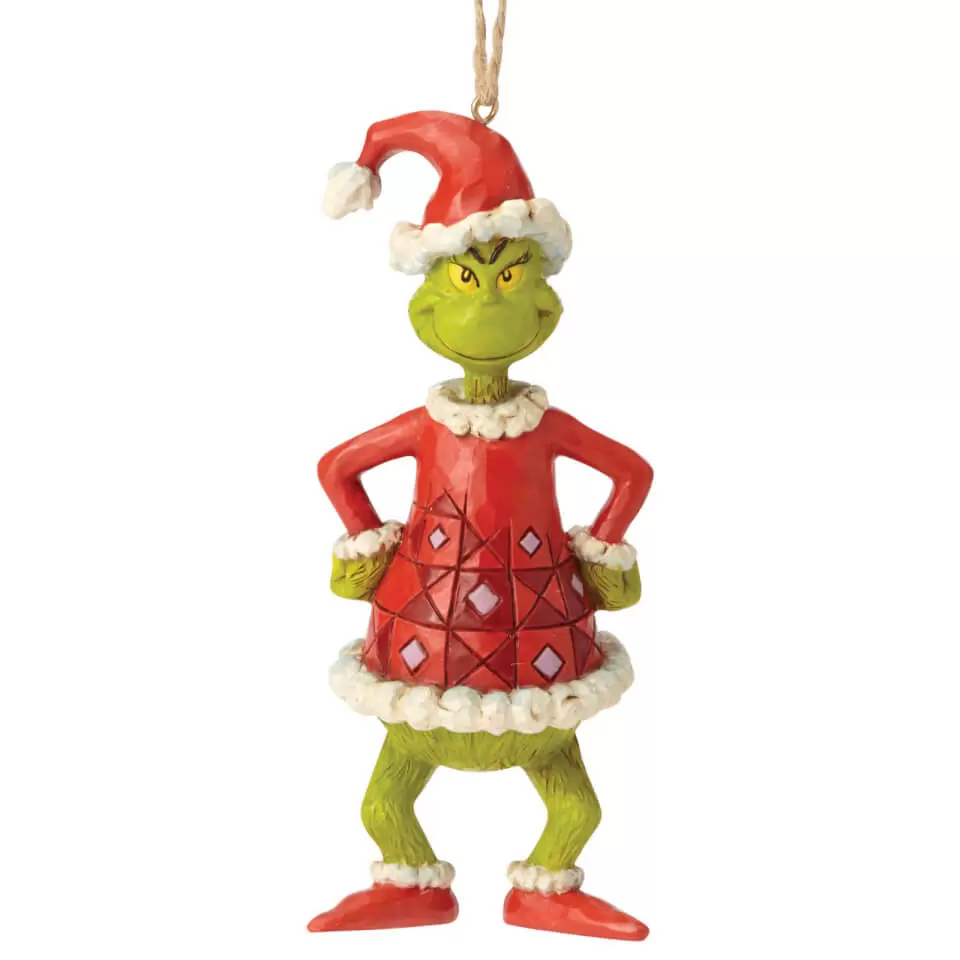 Dr Seuss by Jim Shore - Grinch Dressed as Santa (Hanging Ornament)
