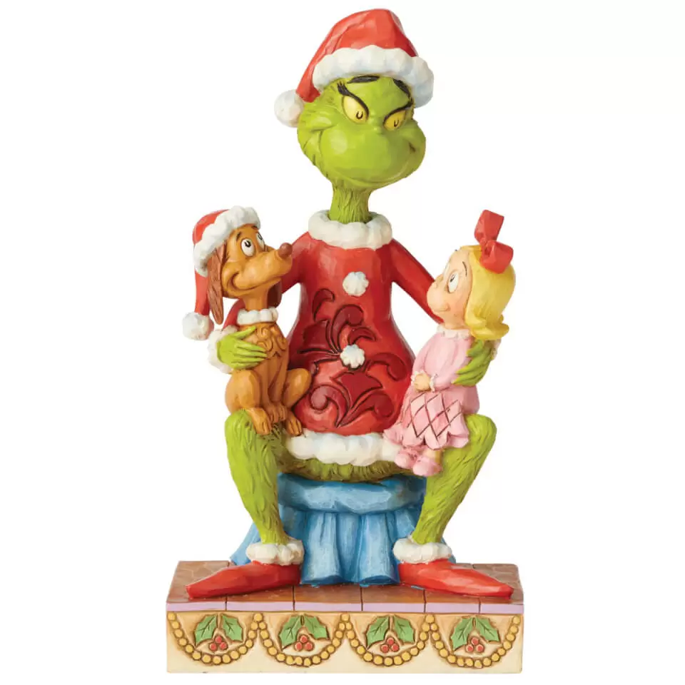 Dr Seuss by Jim Shore - Grinch with Cindy and Max