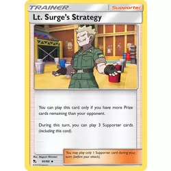 Lt. Surge's Strategy
