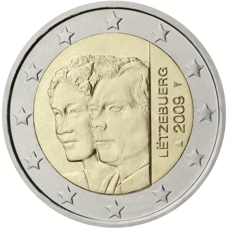 Luxembourg 2€ - 90e anniversaire de l\'accession au trône de la Grande-Duchesse Charlotte