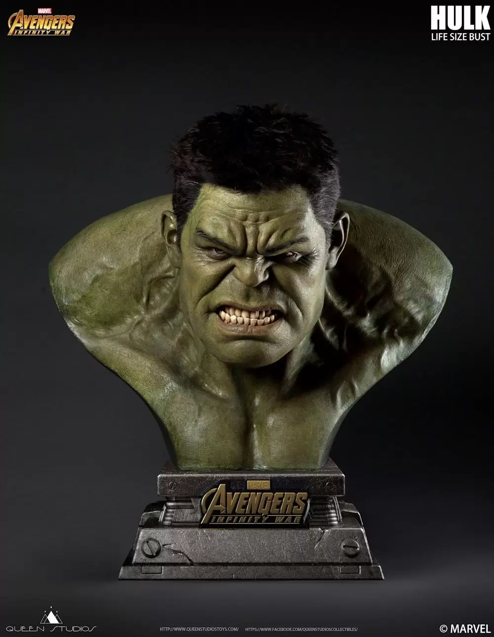 Queen Studios - Hulk - Life Size Bust
