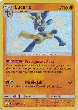 Alternatives Pokemon Cards - Lucario