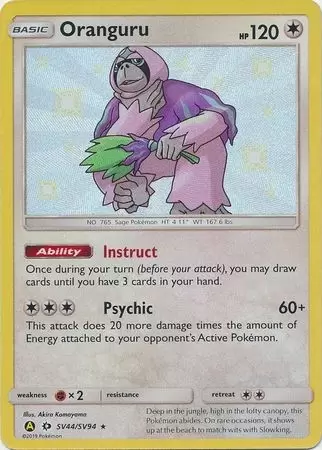 Alternatives Pokemon Cards - Oranguru