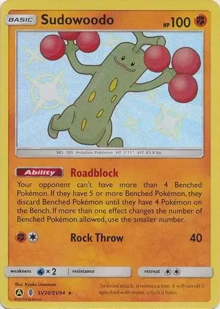 Alternatives Pokemon Cards - Sudowoodo