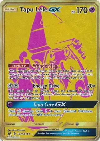 Pokémon Tapu Koko Gx Tapu Lele Gx Tapu Bulu Gx Tapu Fini Gx