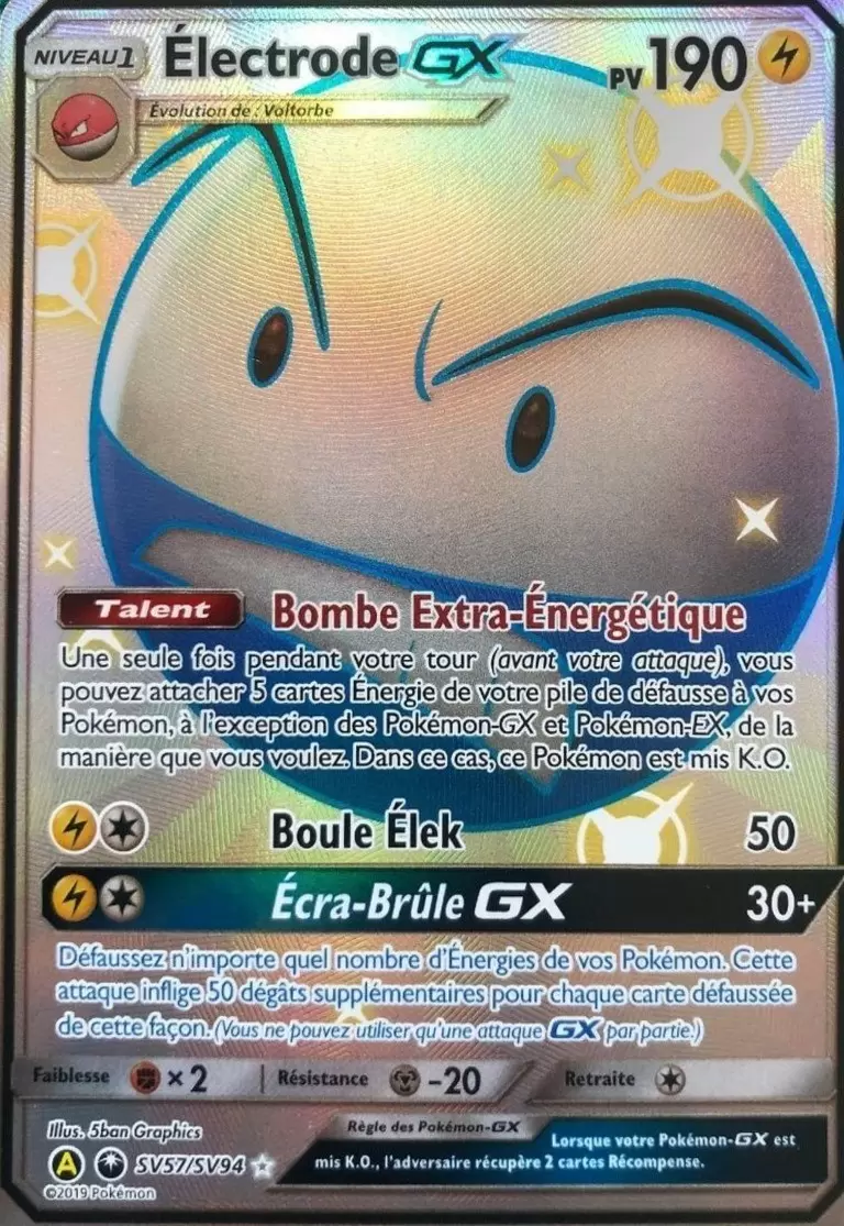 Cartes Pokémon Alternatives - Électrode GX