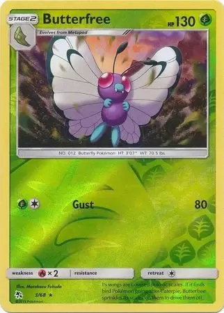 Hidden Fates - Butterfree Reverse