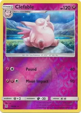 Hidden Fates - Clefable Reverse