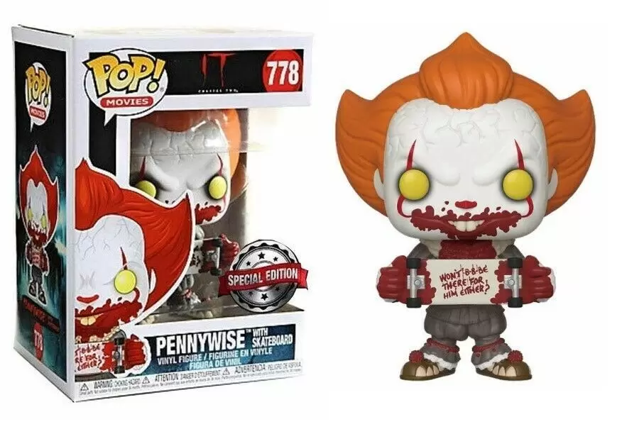 POP! Movies - It - Pennywise with skateboard