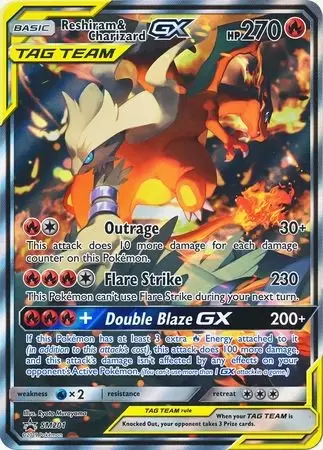 Mavin  pokémon card reshiram charizard gx