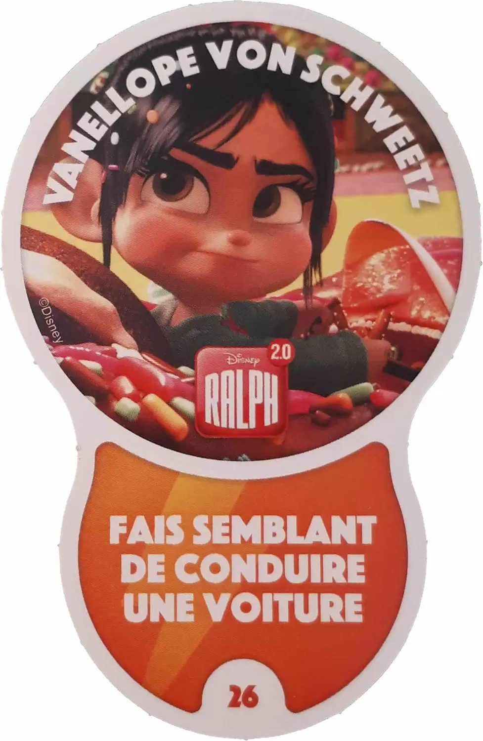 Cartes Auchan : Les Défis (Disney) - VANELLOPE    VON    SCHWEETZ