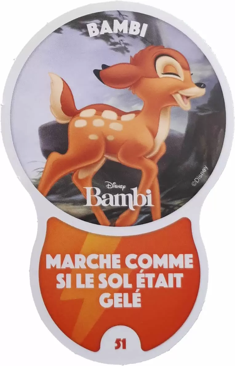 Cartes Auchan : Les Défis (Disney) - BAMBI