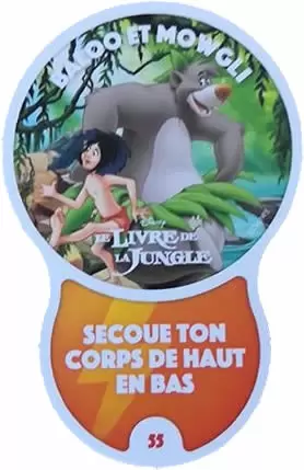 Cartes Auchan : Les Défis (Disney) - BALOO    ET   MOWGLI