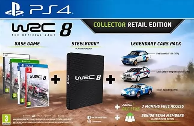 Jeux PS4 - WRC 8 - Collector Retail Edition