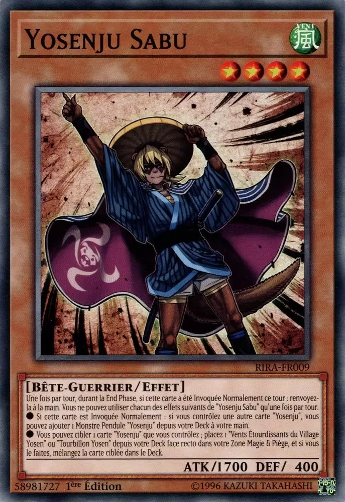 Le soulèvement de la fureur RIRA - Yosenju Sabu