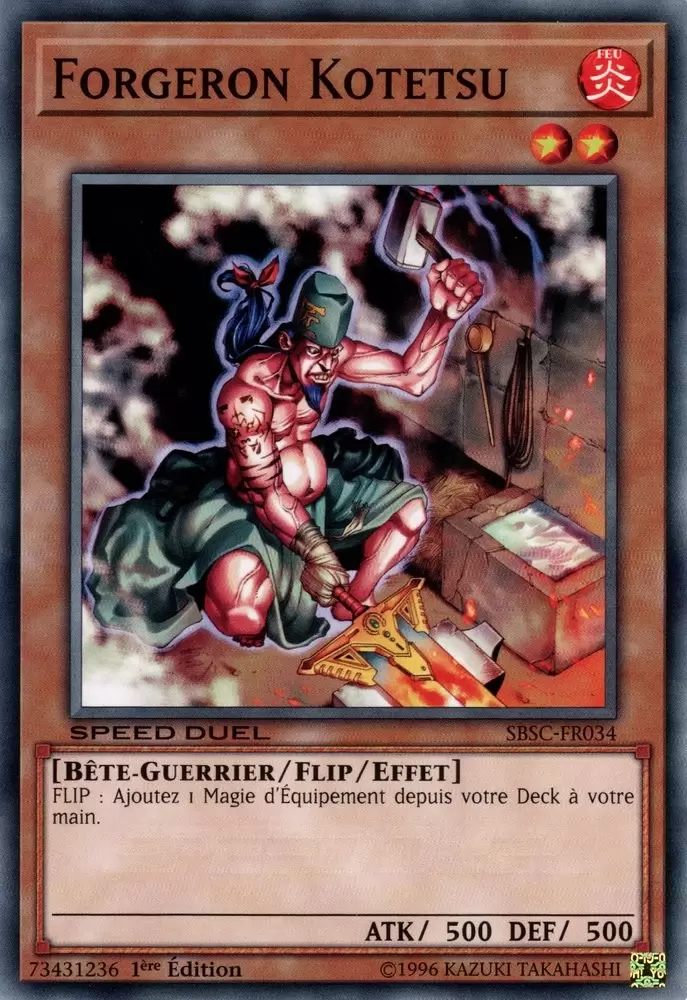 Speed Duel : Cicatrices de Bataille SBSC - Forgeron Kotetsu