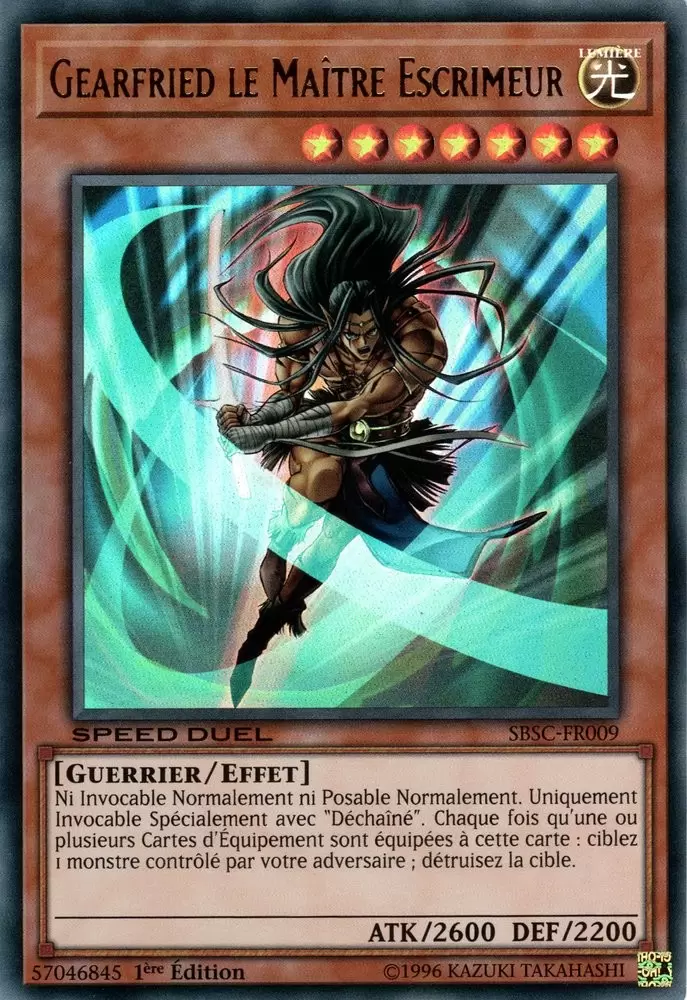 Speed Duel : Cicatrices de Bataille SBSC - Gearfried le Maître Escrimeur