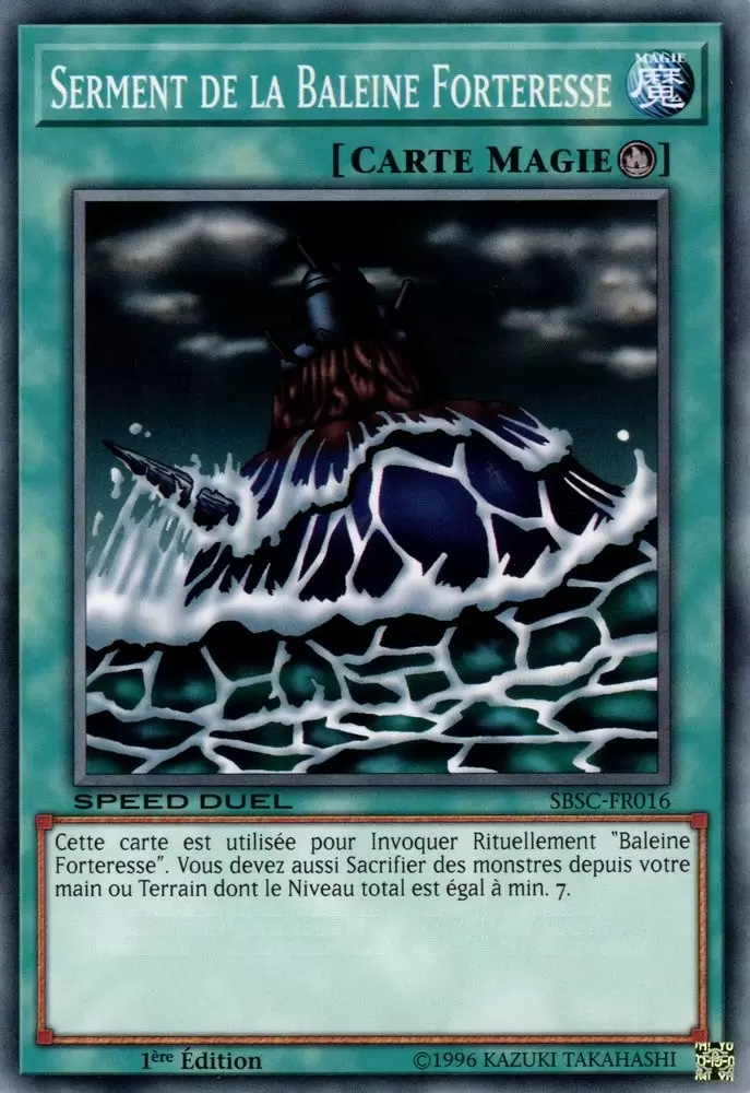 Speed Duel : Cicatrices de Bataille SBSC - Serment de la Baleine Forteresse