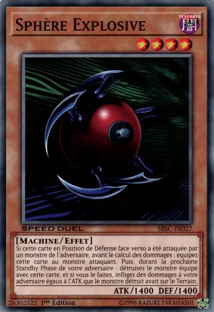 Speed Duel : Cicatrices de Bataille SBSC - Sphère Explosive