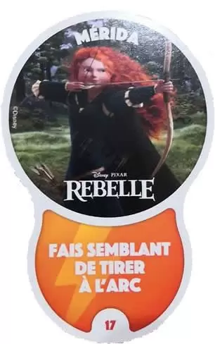 Cartes Auchan : Les Défis (Disney) - MERIDA
