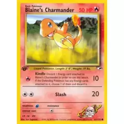 Blaine's Charmander 1st Edition