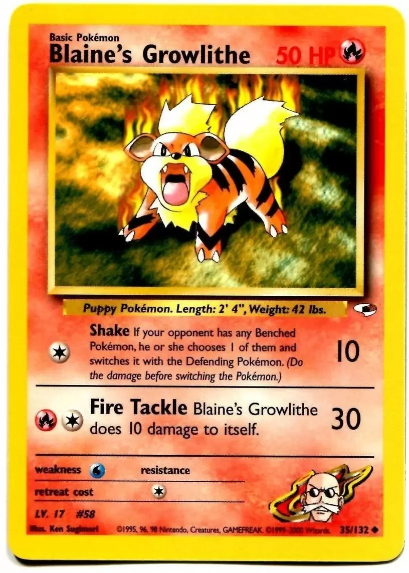 Gym Heroes - Blaine\'s Growlithe
