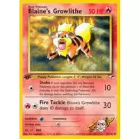 Blaine's Growlithe 1st Edition
