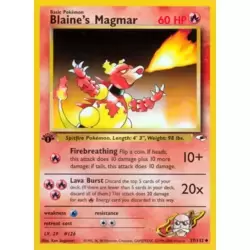 Blaine's Magmar 1st Edition