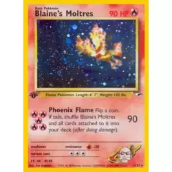 Blaine's Moltres Holo 1st Edition