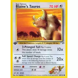 Blaine's Tauros 1st Edition
