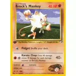 Brock's Mankey 1st Edition