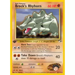 Brock's Rhyhorn 1st Edition