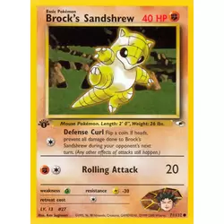 Brock's Sandshrew 1st Edition