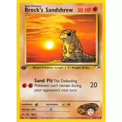 Brock's Sandshrew 1st Edition
