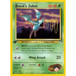 Brock's Zubat 1st Edition