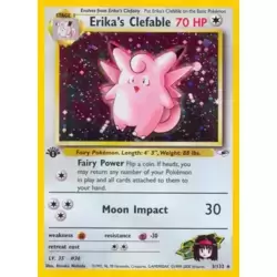 Erika's Clefable Holo 1st Edition