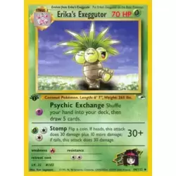 Erika's Exeggutor 1st Edition