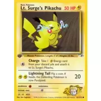 Lt. Surge's Pikachu 1st Edition