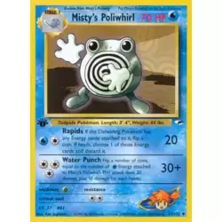 Misty's Poliwhirl 1st Edition