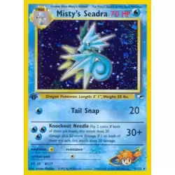 Misty's Seadra Holo 1st Edition