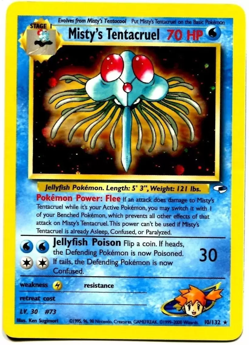 Gym Heroes - Misty\'s Tentacruel Holo
