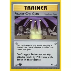 Pewter City Gym edition 1