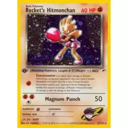 Rocket's Hitmonchan Holo 1st Edition